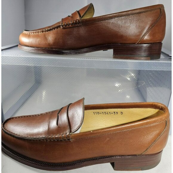 Gucci Men's Leather Flats Brown Loafers Size 8.5D Made In Italy - Picture 7 of 15